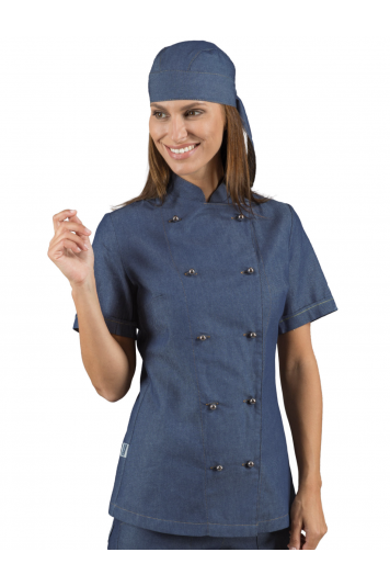 Giacca Lady Chef Bottoni Antipanico Jeans