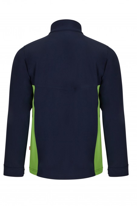 Soft shell Blu Navy/Chartreuse