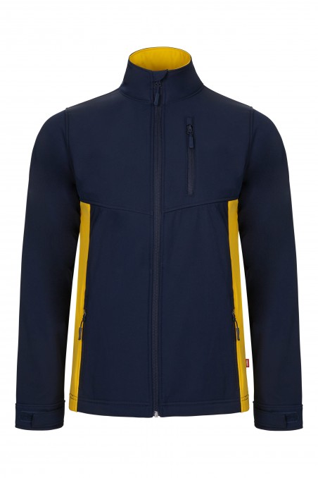 Soft shell Blu Navy/Giallo