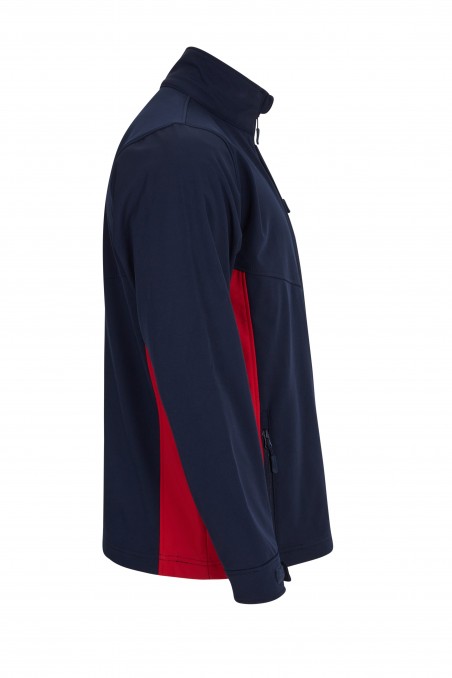 Soft shell Blu Navy/Rosso