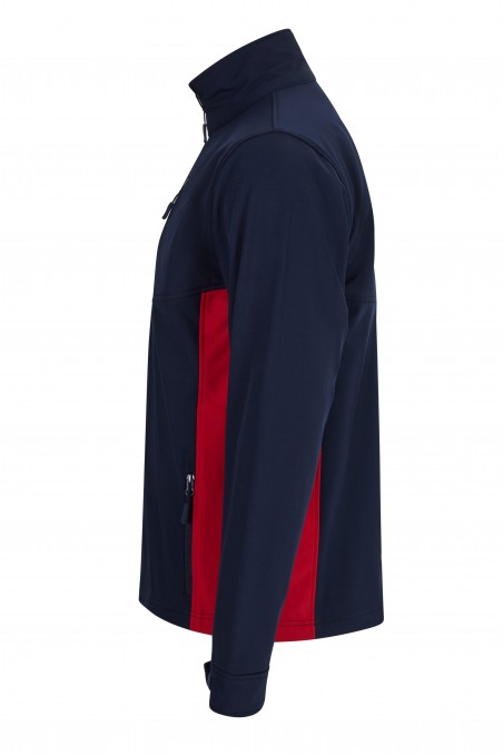 Soft shell Blu Navy/Rosso