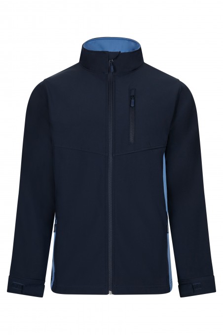 Soft shell Blu Navy/Celeste