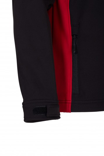 Soft shell Nero/Rosso